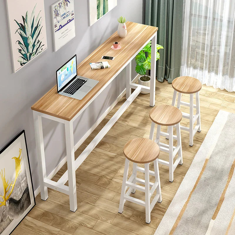 Wood Dining Bar Table Standing Restaurant Outdoor Patio