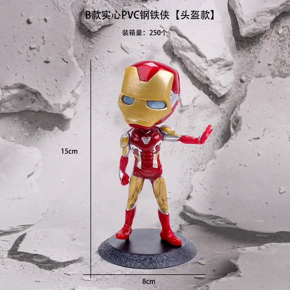 Hot Toys Cartoon Q-version Big Head Avengers Justice