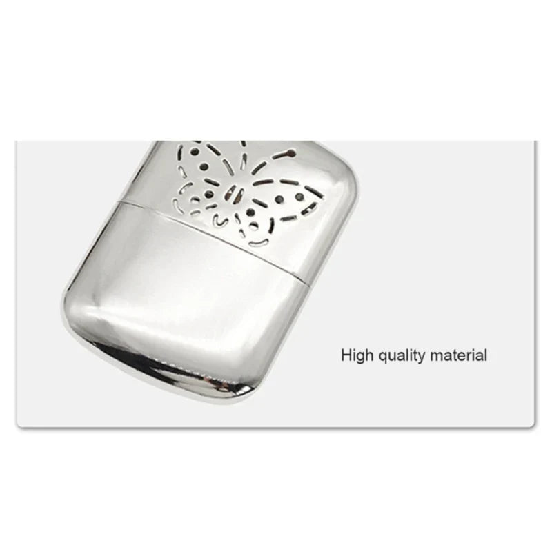 2pcs Zinc Alloy Pocket Hand Warmer Outdoor Small