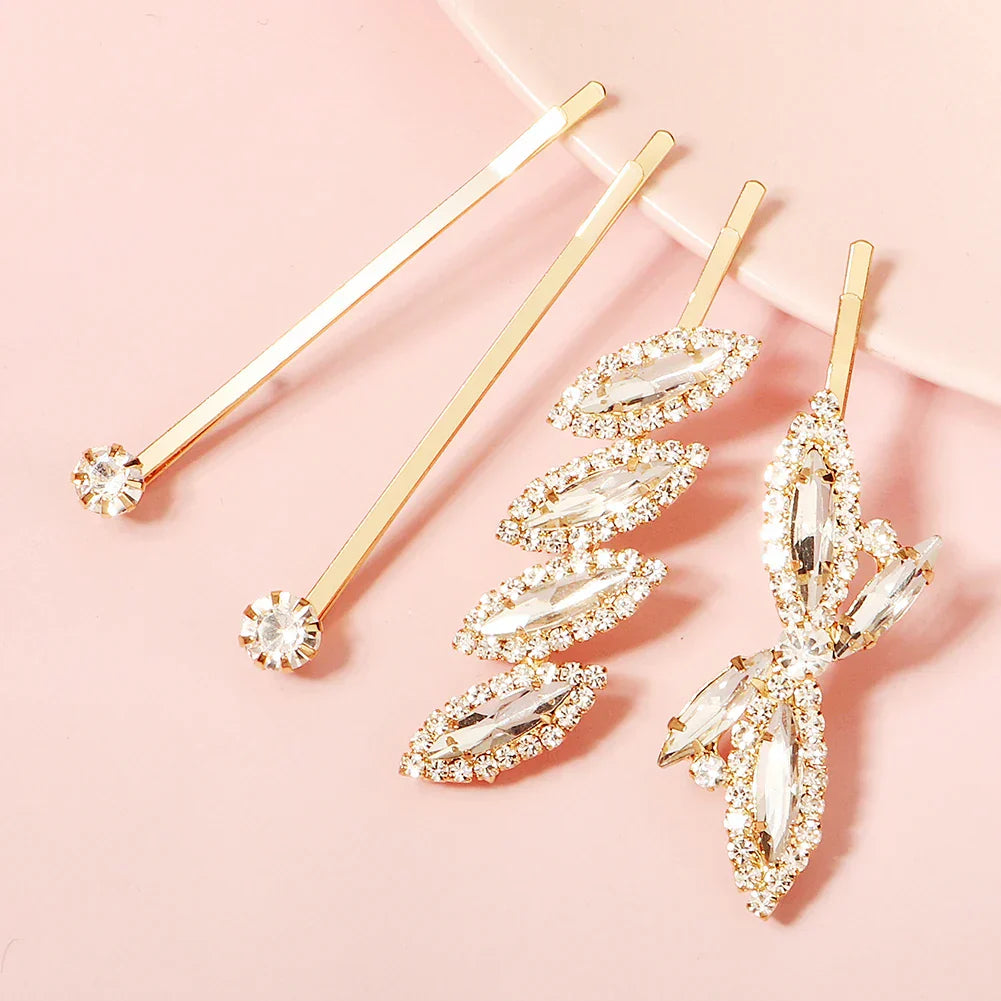 Miallo Fashion Rhinestone Hair Clips for Women Girls
