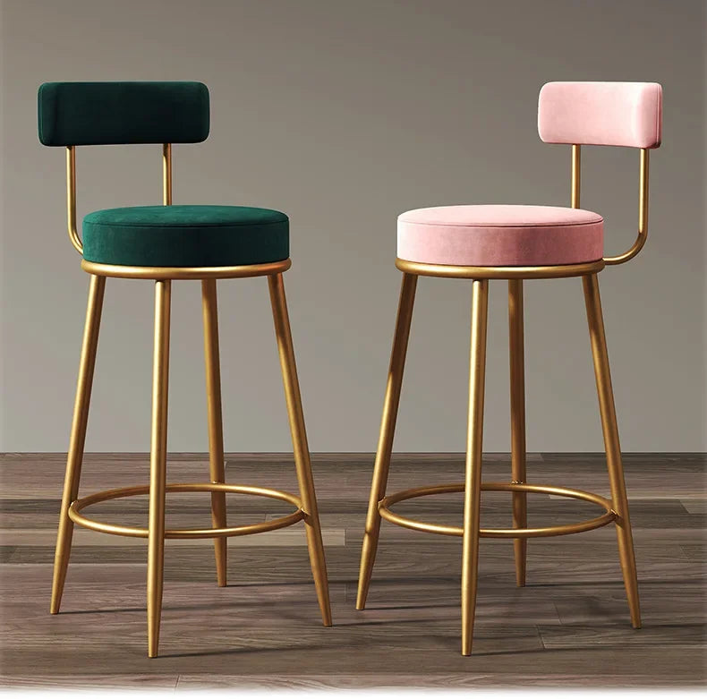 Bar Chair Simple Casual Home Cafe Stool Back