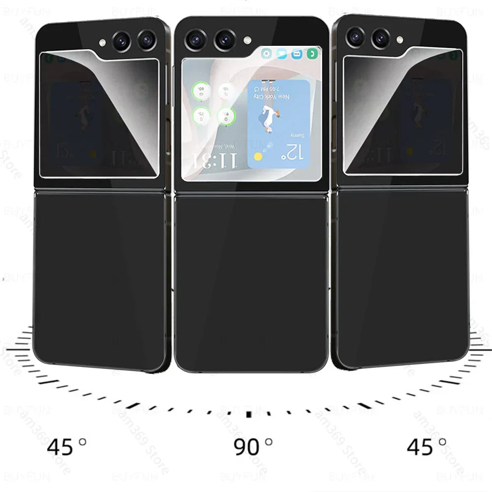 For Samsung Galaxy Z Flip5 Privacy Back Glass