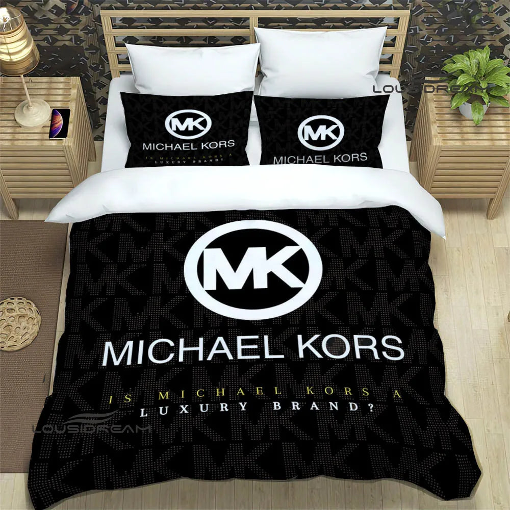 M-Michael-Kors logo printed Bedding Sets exquisite supplies set