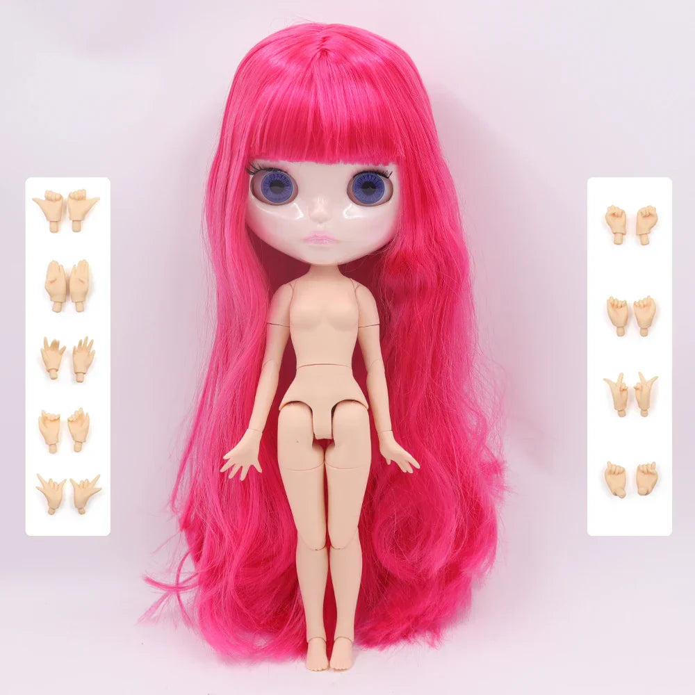 ICY DBS Blyth Doll 1/6 Joint Body 30CM BJD toys Natural shiny face with extra hands AB DIY Fashion Dolls girl gift