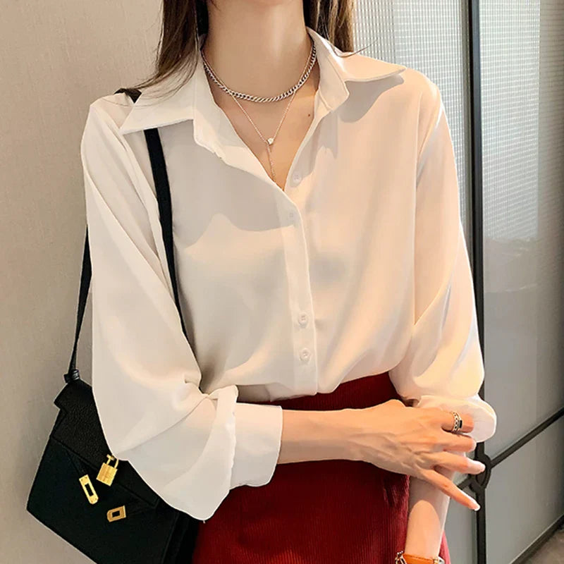 Plus Size Shirts Spring Summer Fashion Female Long