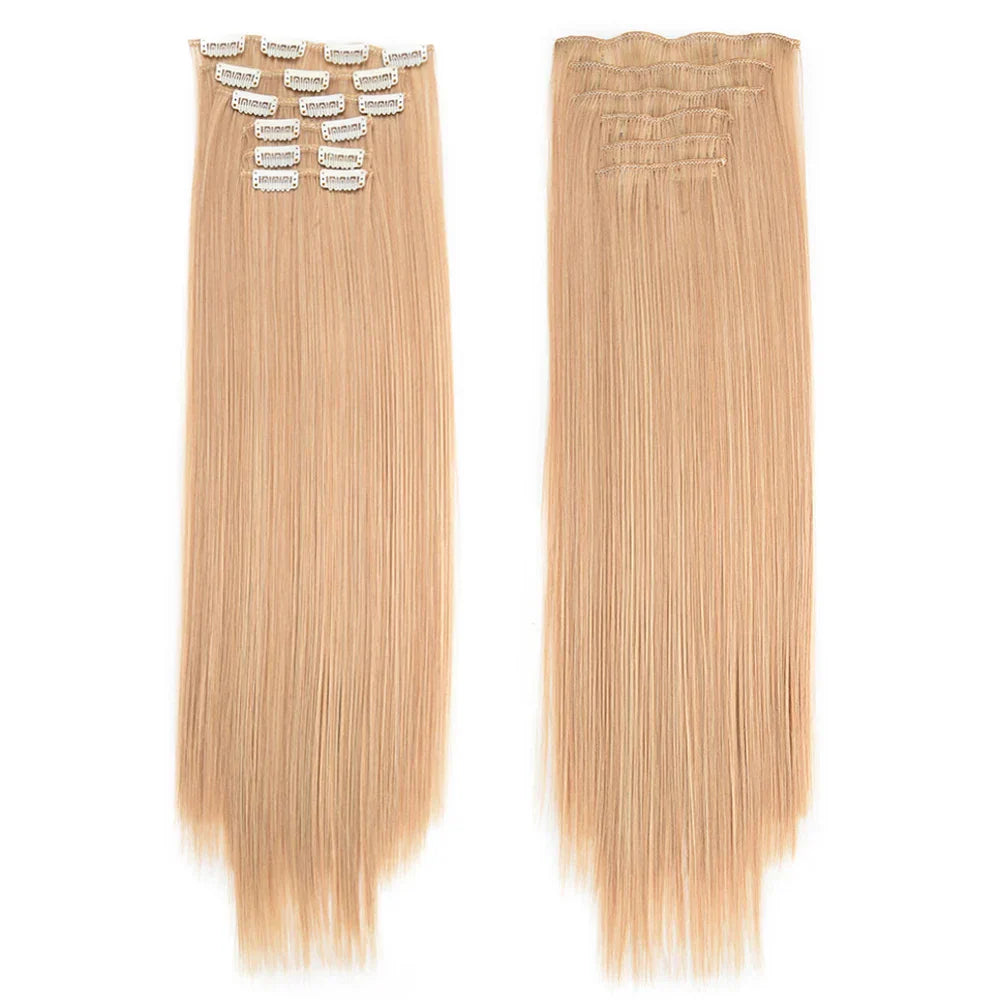 Synthetic Clip in Hair Extensions 6 Pcs/Set 16