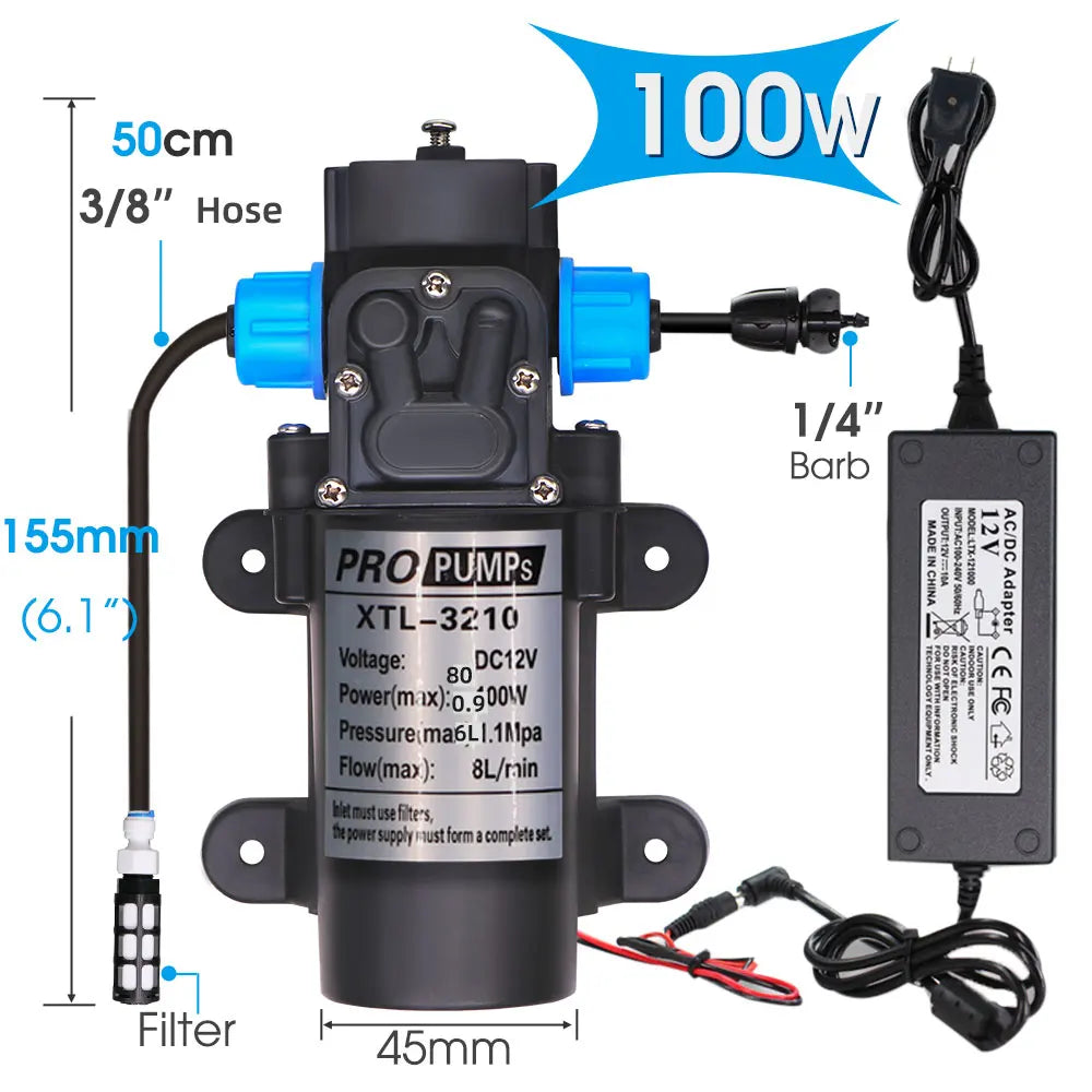 30-5M Garden Adjustable Brass Nozzle Misting Watering System