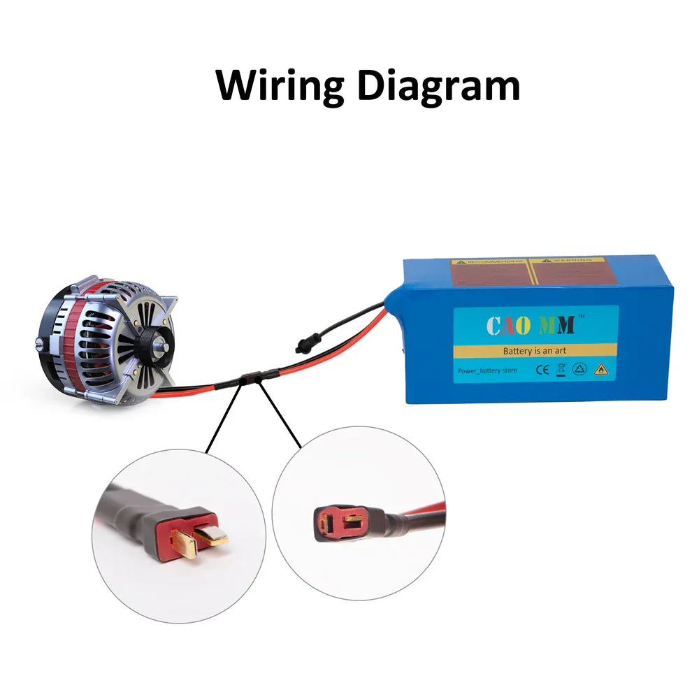 CaoMM 36V Electric Bike Battery with Charger BMS
