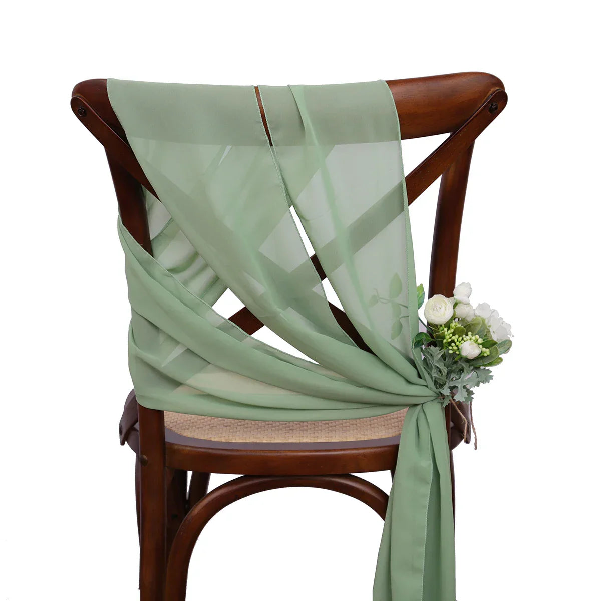 24 Pcs 17x275cm Chiffon Chair Sashes 12 Set