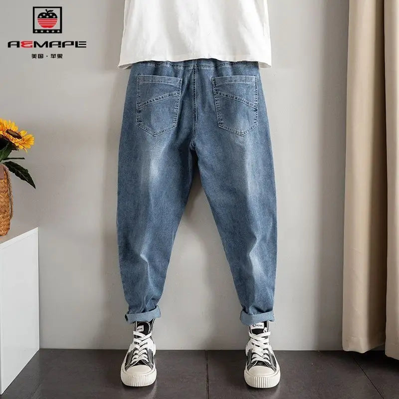 Spring and Autumn Drawstring Hip Hop Baggy Designer