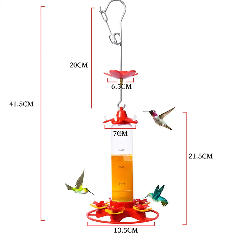 Outdoor Hanging Hummingbird Feeder Anti Ant Garden Courtyard