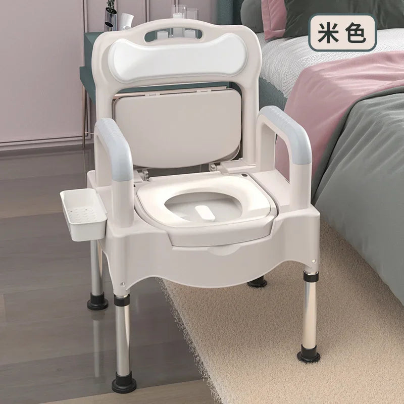 Bearing 300kg Toilet Stool Multifunctional Elderly Bathroom Chair