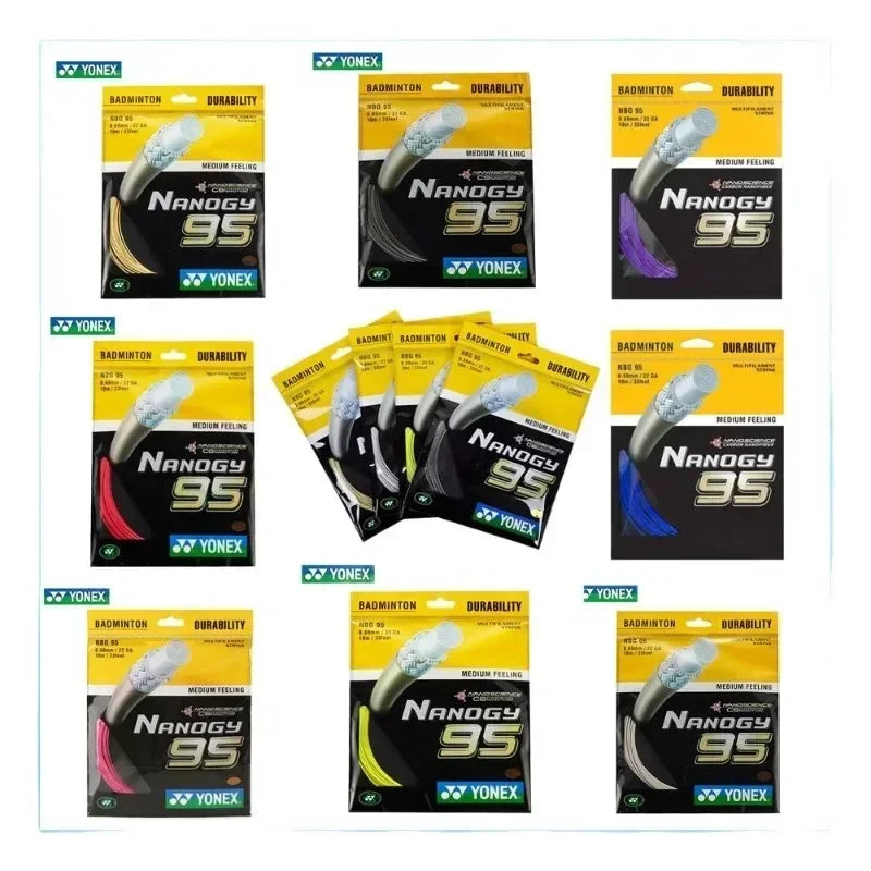YONEX Badminton String Yonex BG95(0.69mm)NBG95 badminton Racket String BG95 Nanogy for Medium Feeling