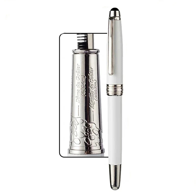 Luxury Msk-163 White Metal Ballpoint Pen Rollerball Pen