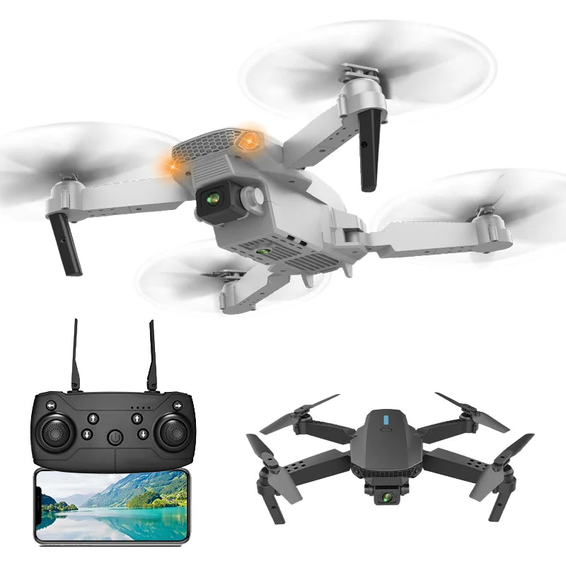New E88 Quadcopter WIFI FPV Drone Professinal Wide