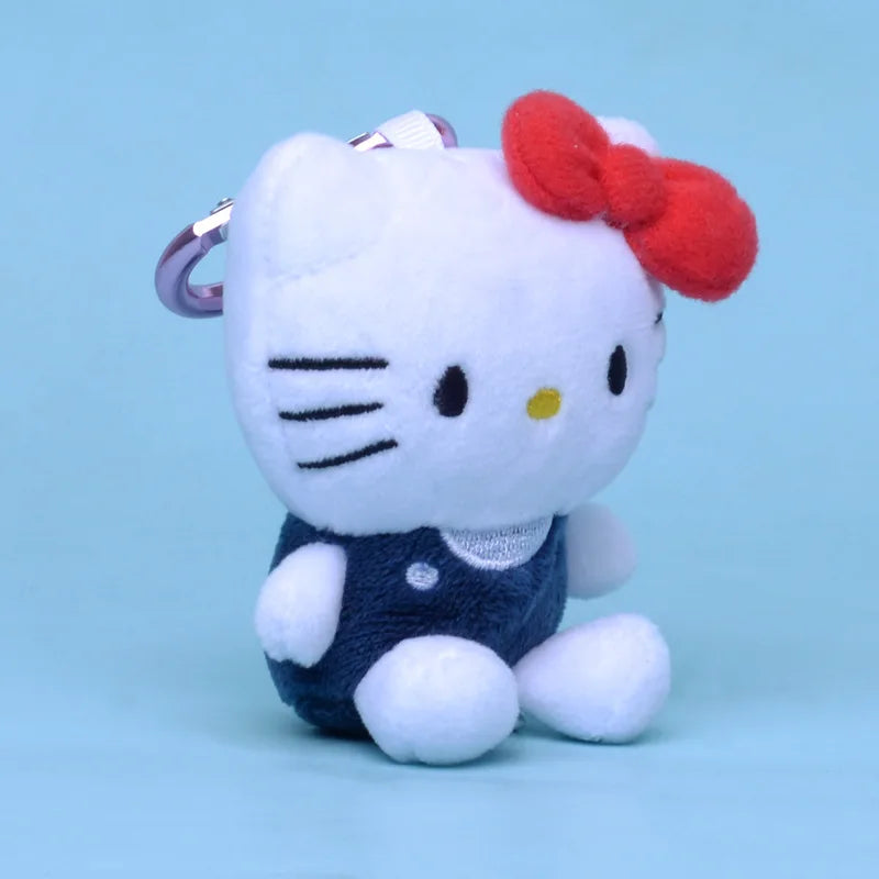 Sanrio Hello Kitty Plush Toys Keychain Kawaii Hello Kitty Stuff Car Key Backpack Decor Keyring Peluches Doll 헬로키티 Birthday Gift