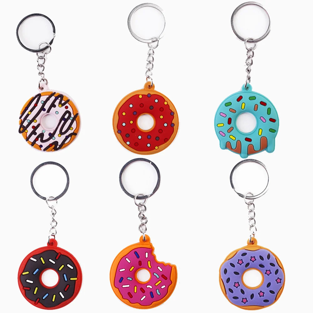 Creative Sweet Donut Keychain Party Favors Kids Food