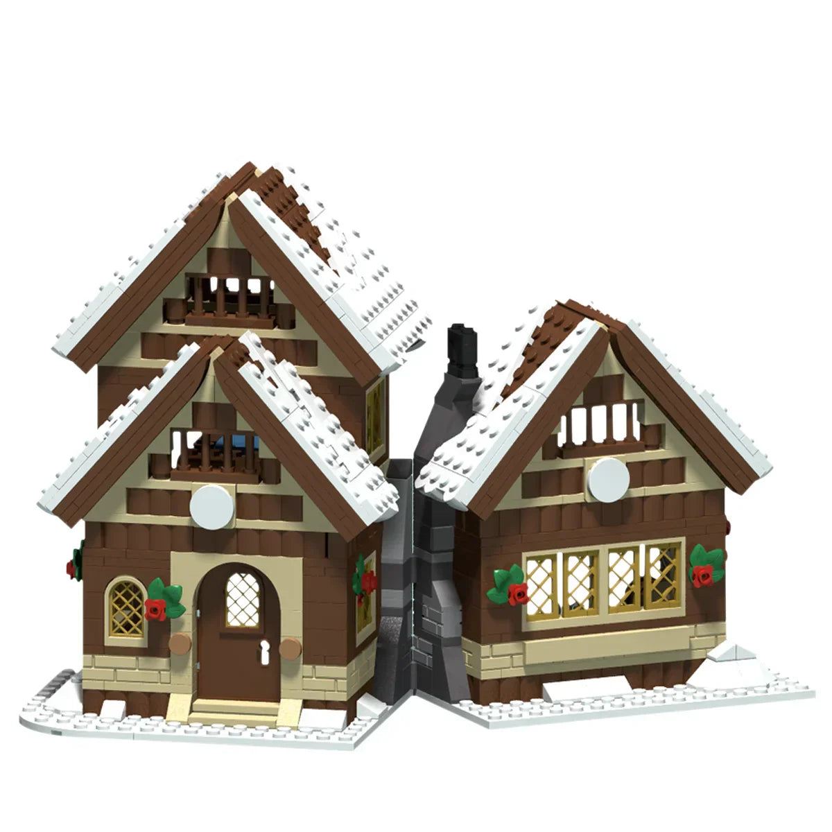MOC Christmas Winter Village Cafeby Building Holiday Cottage