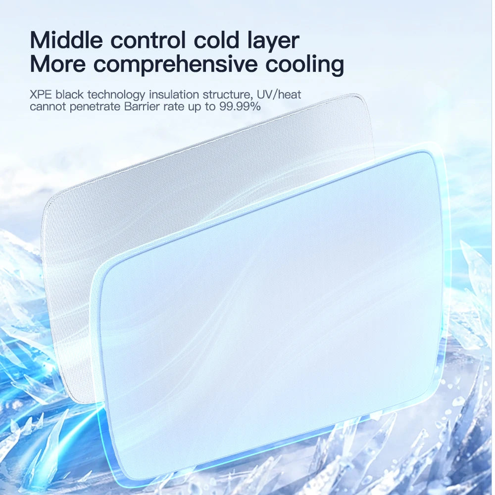 YZ For Tesla ModelY 2022 2023 Sunshade For Tesla Car Model Y Sunshade Roof Sunscreen Insulation Baffle Car Accessories