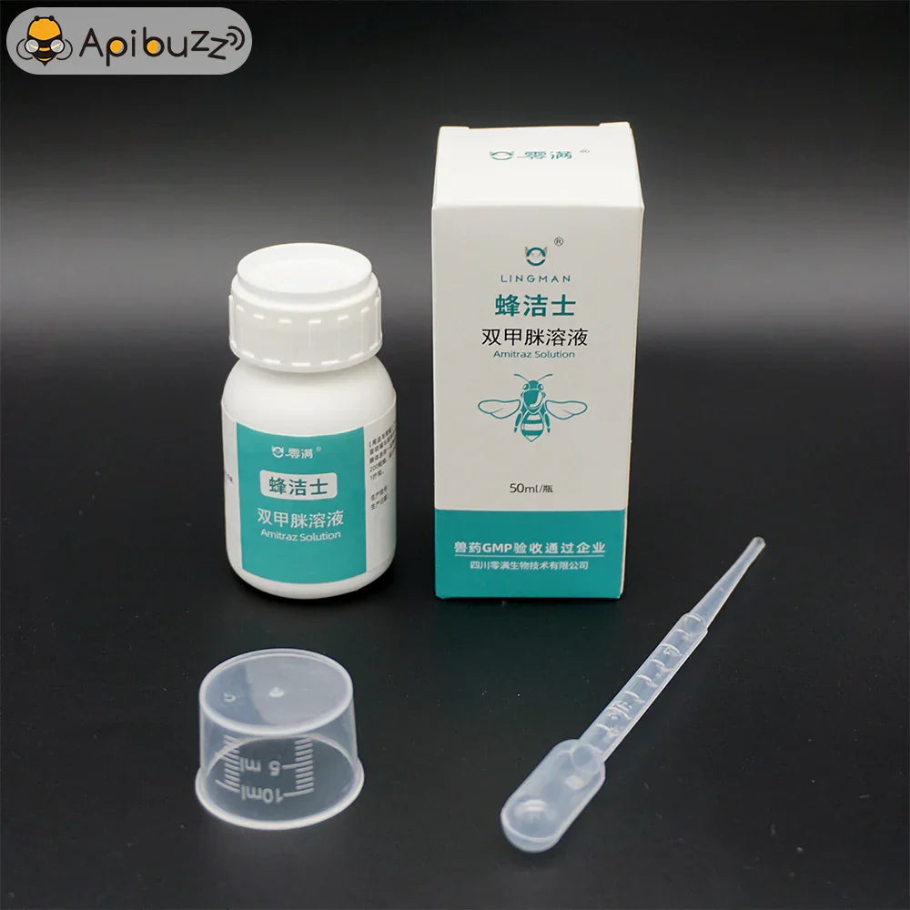 LINGMAN 12.5EC Amitraz Solution 50ml for Bees,Beehive Varroa