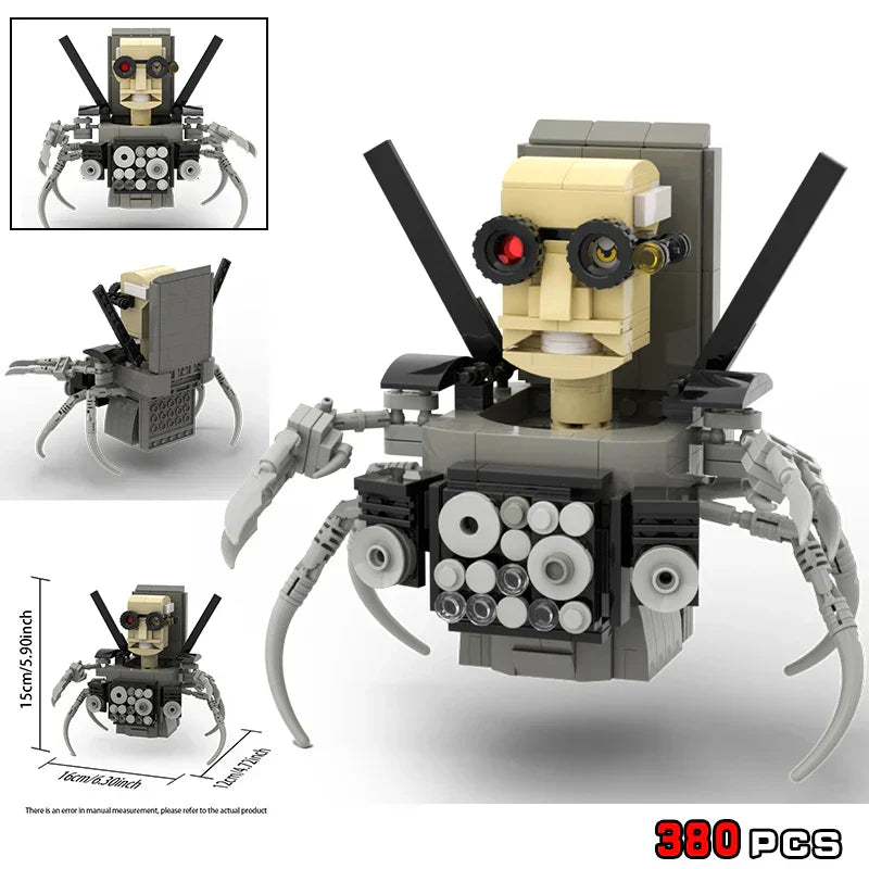 Moc Skibidi Toilet Builing Blocks Titan Clock Man