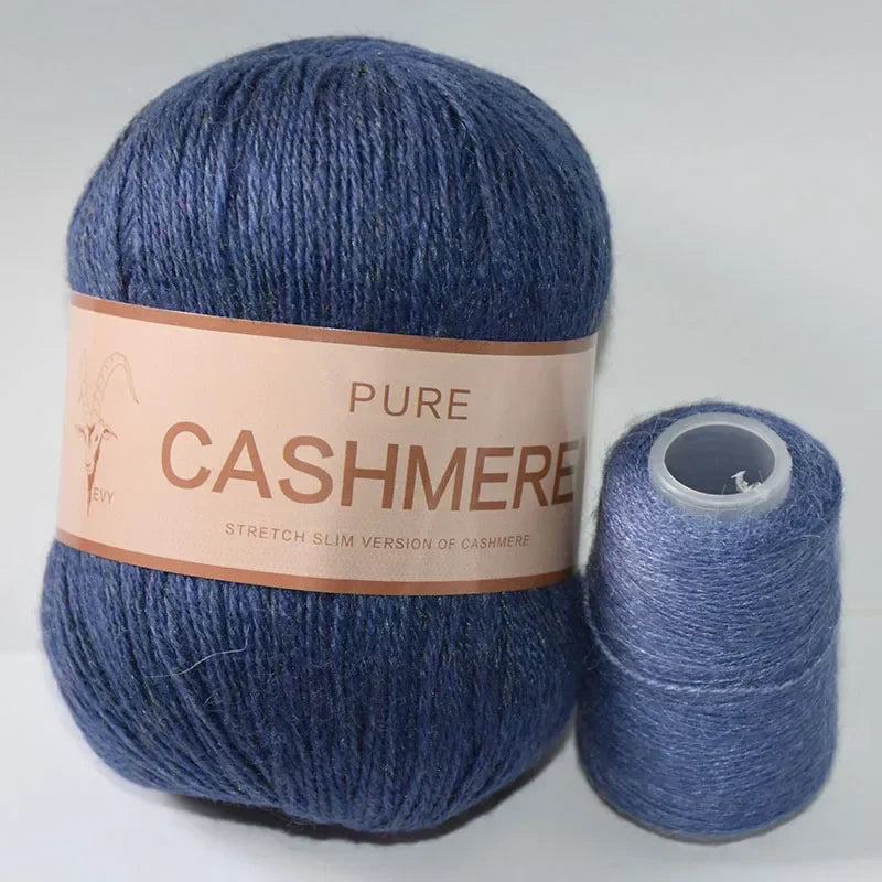 Pure Natural Mongolian Cashmere Yarn Crochet Lana para