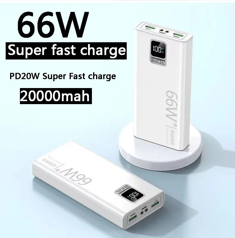 66W Portable Charging Power Bank Mobile Phone External