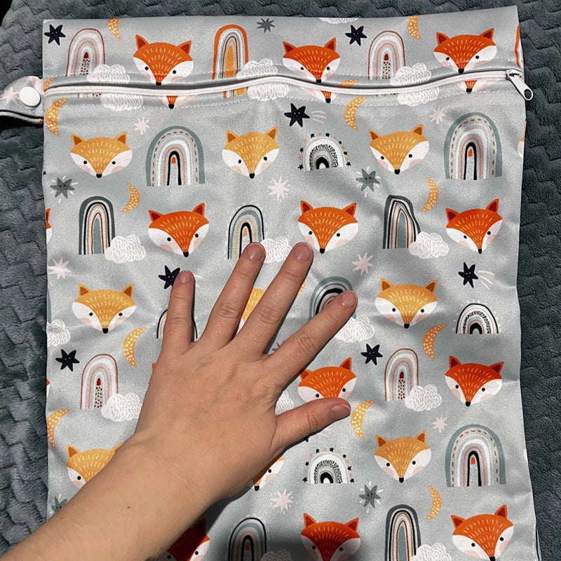 30*40cm Zippered Nappy Wetbags Waterproof Wet Dry Bag