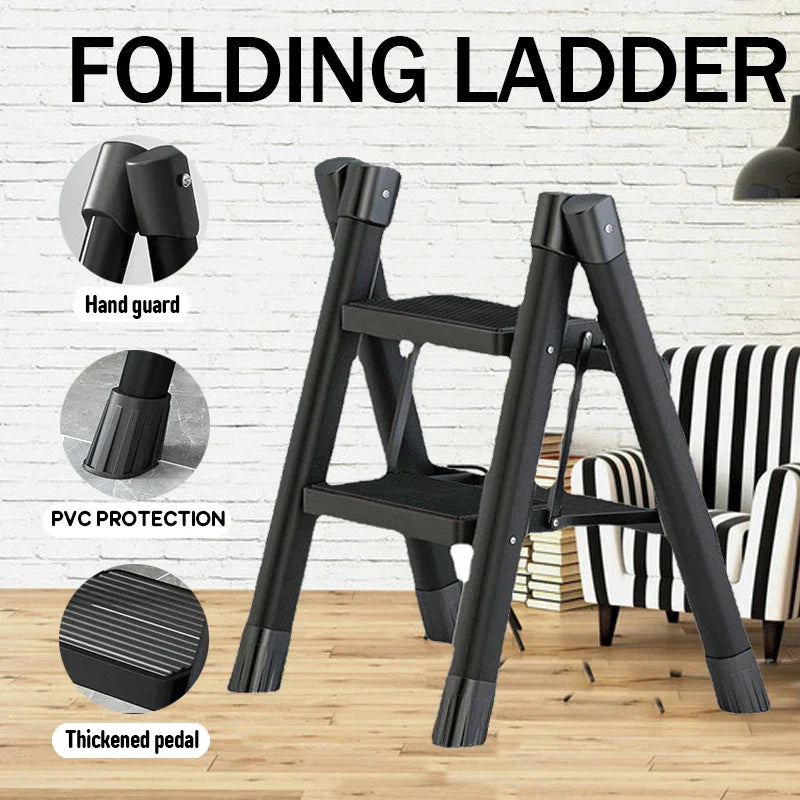 Thickened Metal Folding Ladder Multifunction Household Ladder Stool