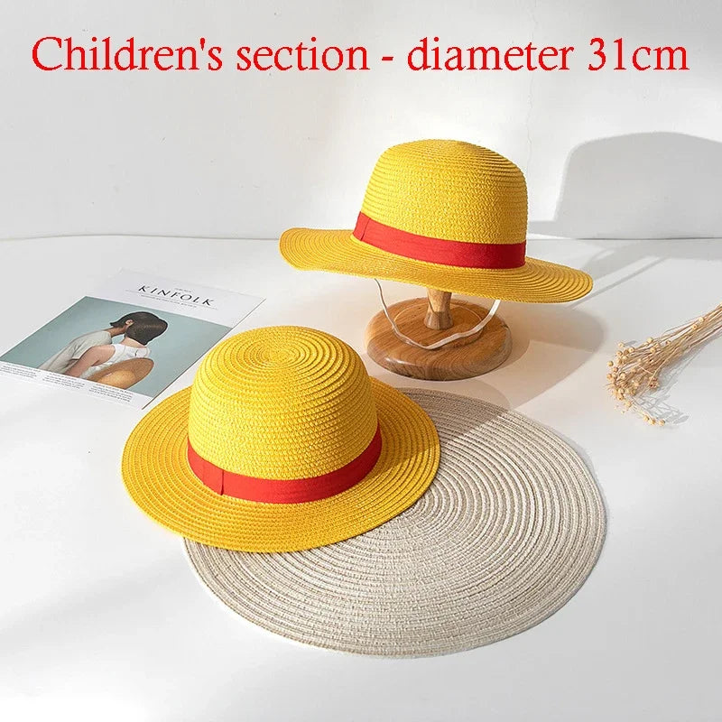 Luffy Straw Hat Anime Cartoon Cosplay Caps Accessories
