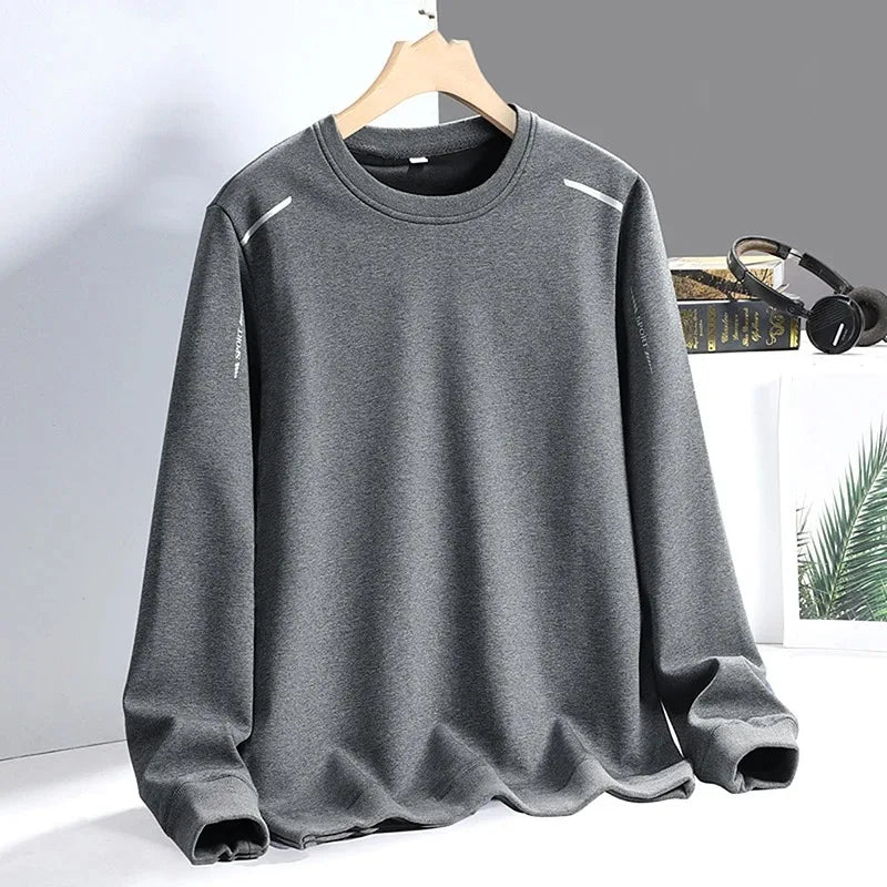 Spring Autumn Pullover Men's Round Neck Letter Printed
