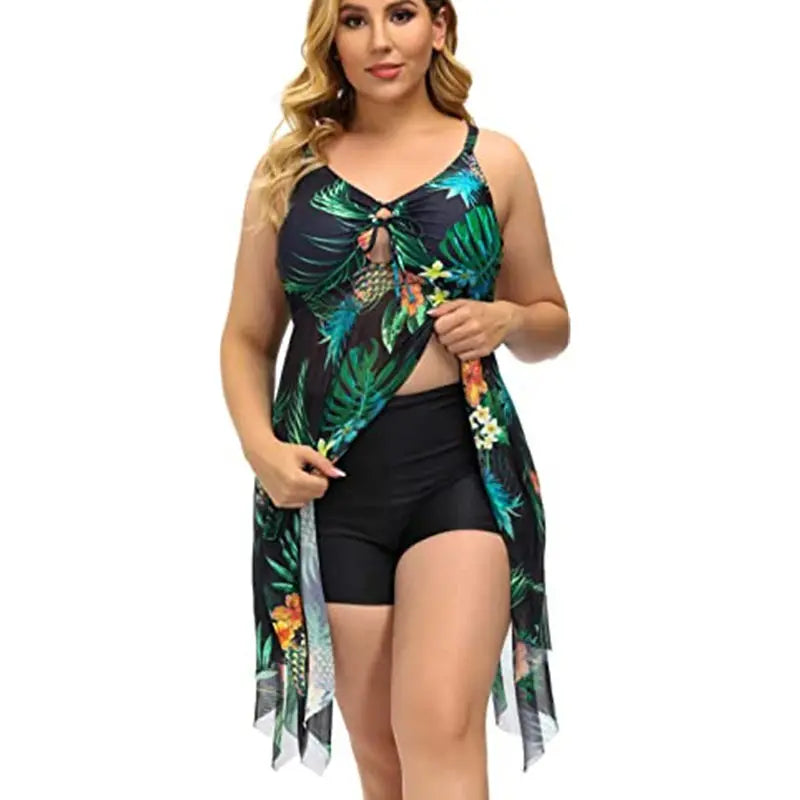 Womens Plus Size Swimsuit 2024 Stylish New Two