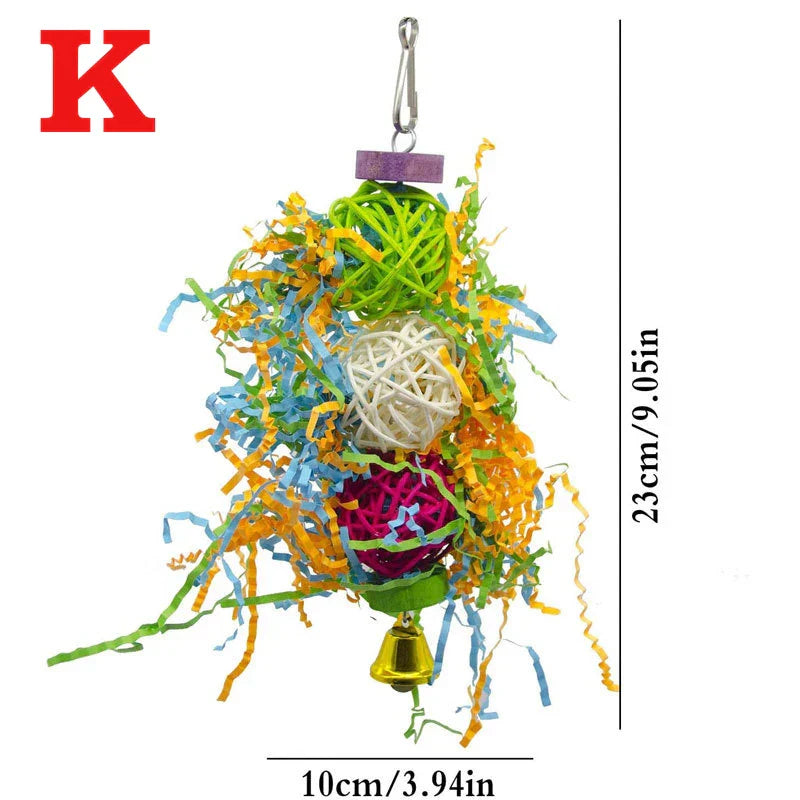 Parrot Shredder Toy Dry Anti-biting Parrot Cage Foraging