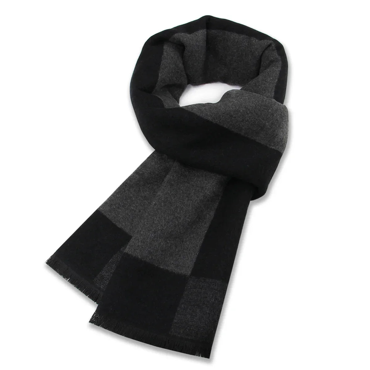 High Quality Men Scarf Autumn Winter Plaid Knitted