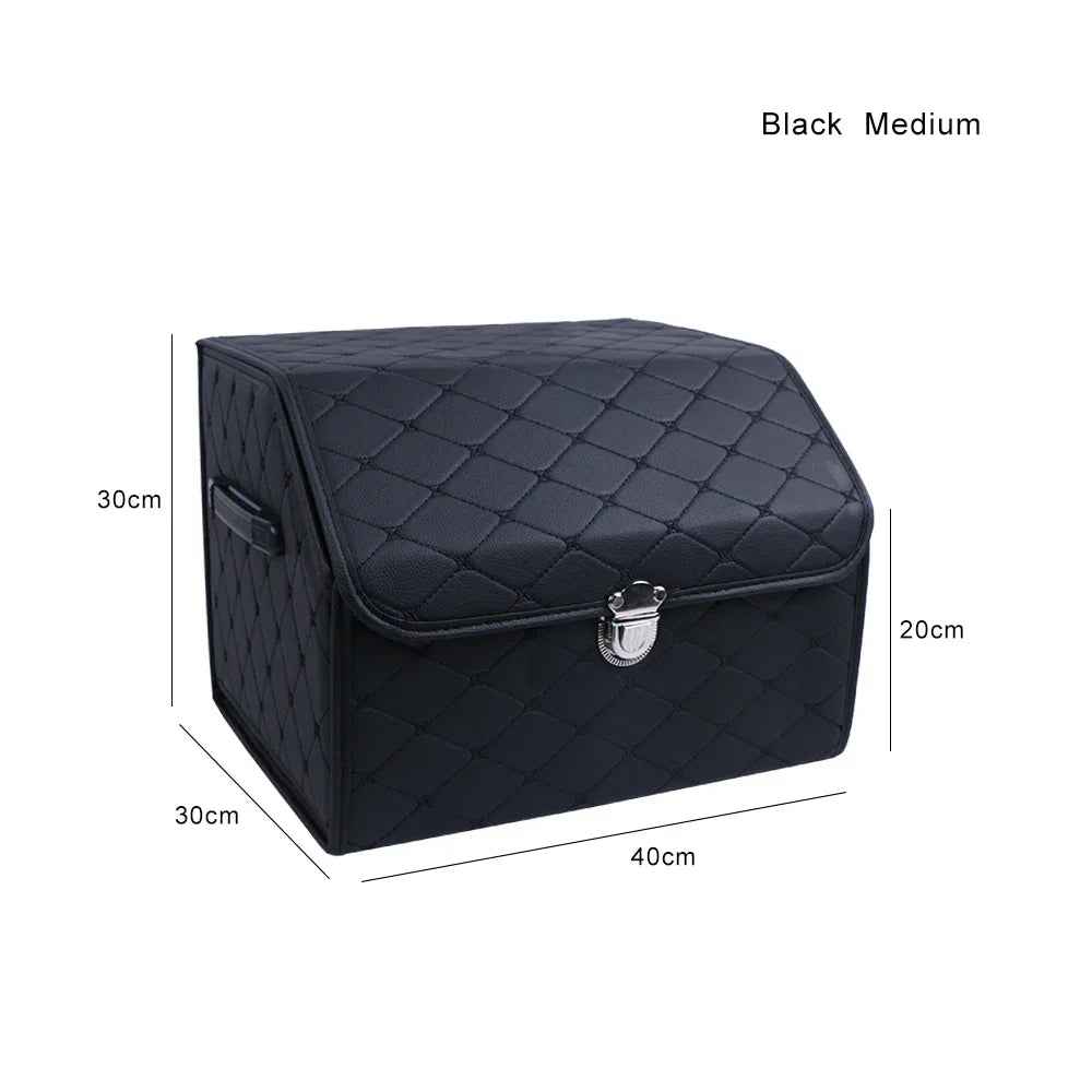 PU Leather Car Trunk Storage Box Top Grade