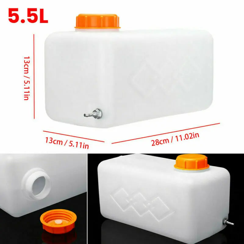 White 5.5Liter Fuel Oil Gasoline Tank Fits