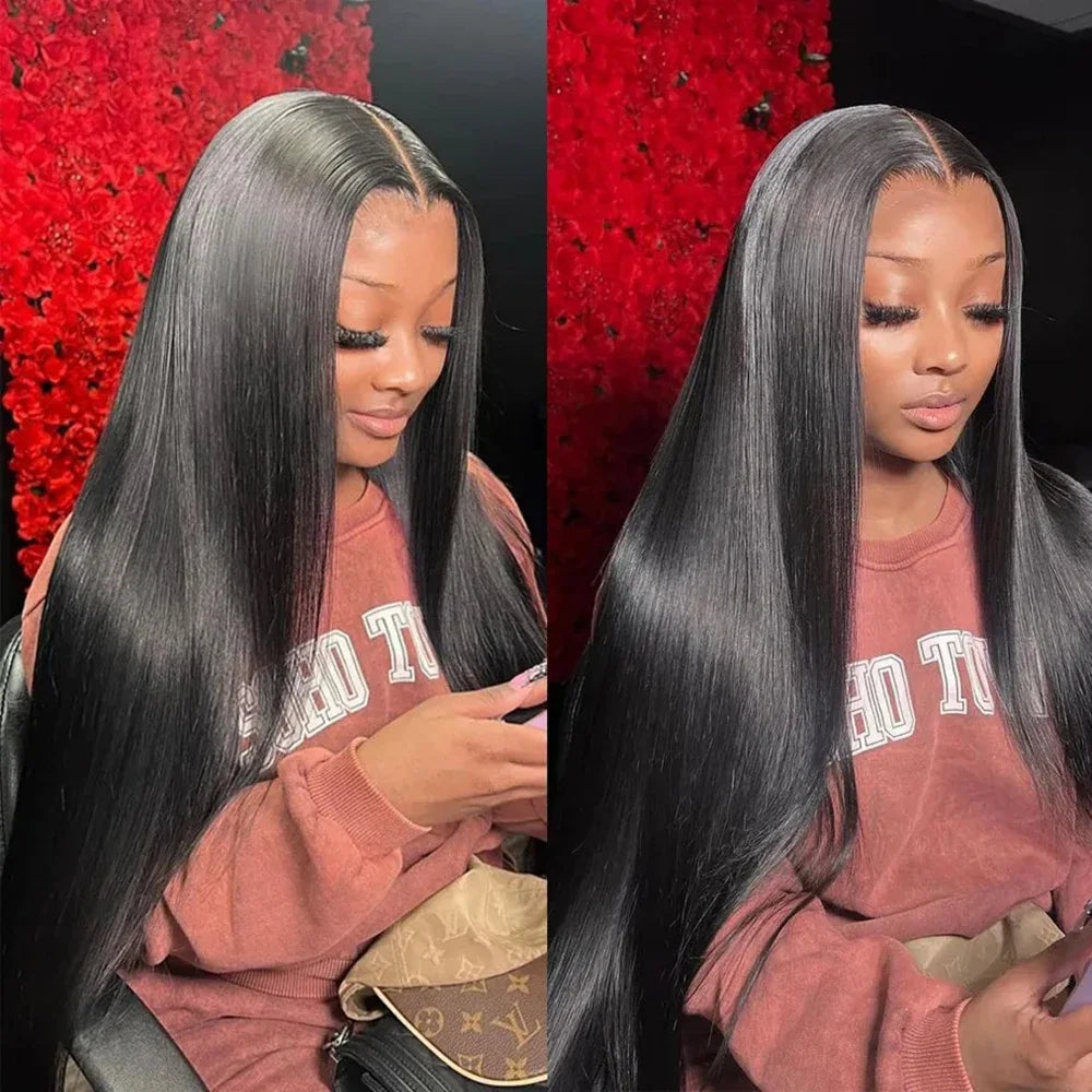 Bone Straight Brazilian 13x4 13x6 HD Transparent Lace