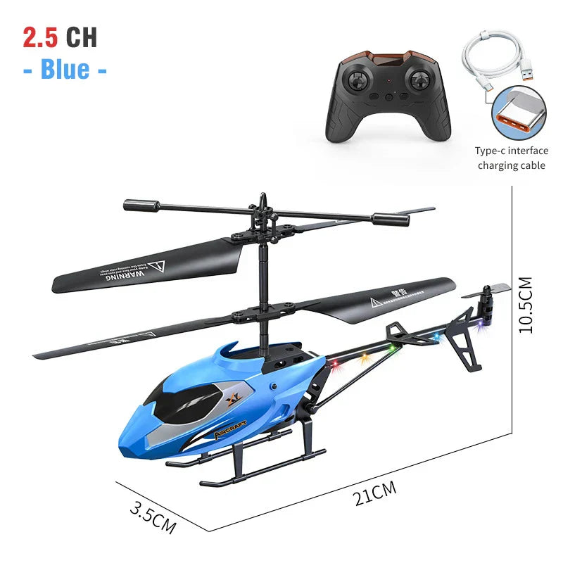 RC Helicopter 2.5CH Remote Control Airplane Kids Toy