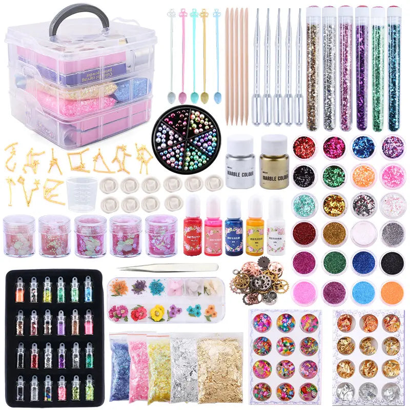 Epoxy Resin Accessories Kit With 3 Layers Box