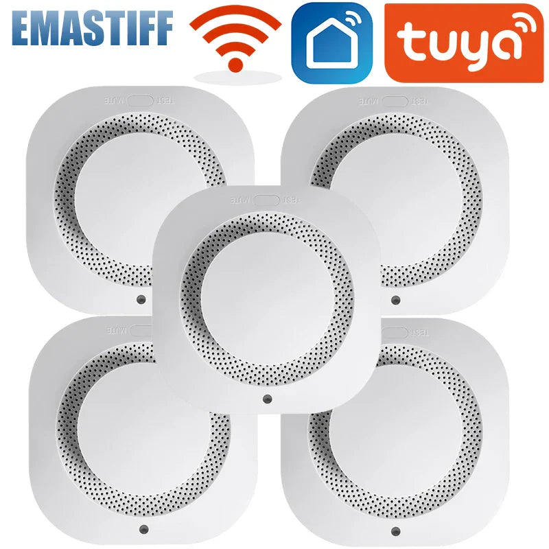 Tuya Smart WiFi 90DB Smoke Detector Sensor Alarm