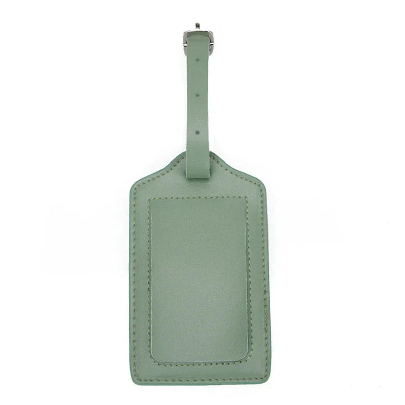 Stylish PU Leather Suitcase Identifier Tag Travel Luggage