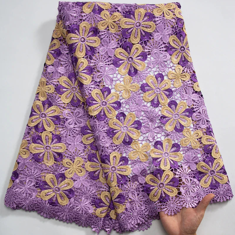 SJD LACE 2024Skin Friendly Classic African Eembroidery Guipure