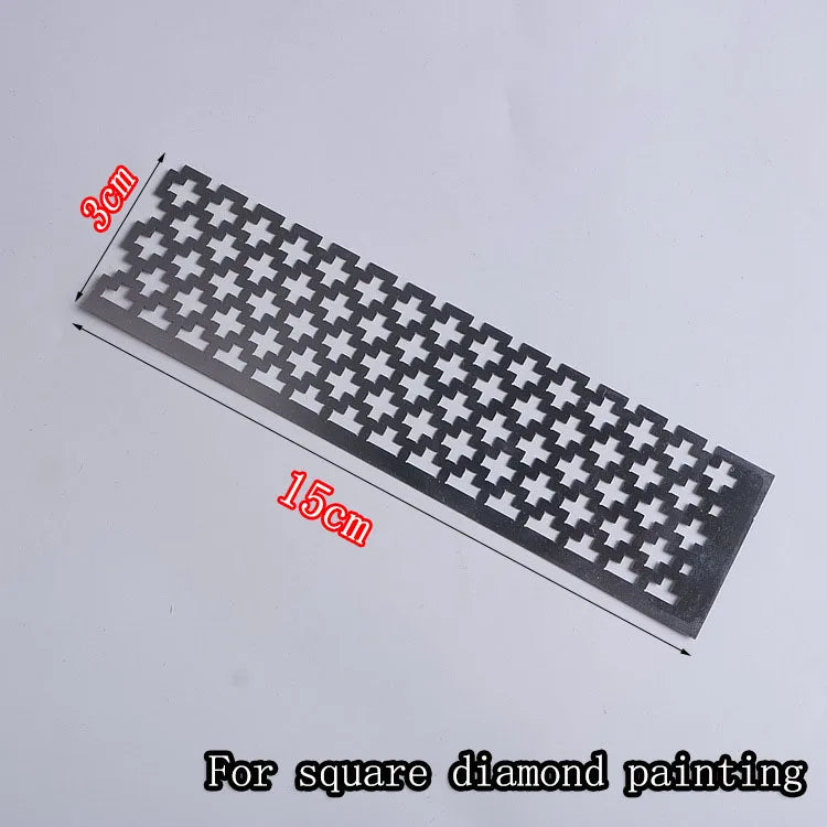 800/1020/2200holes Stainless Steel Ruler For Diamond Painting Embroidery