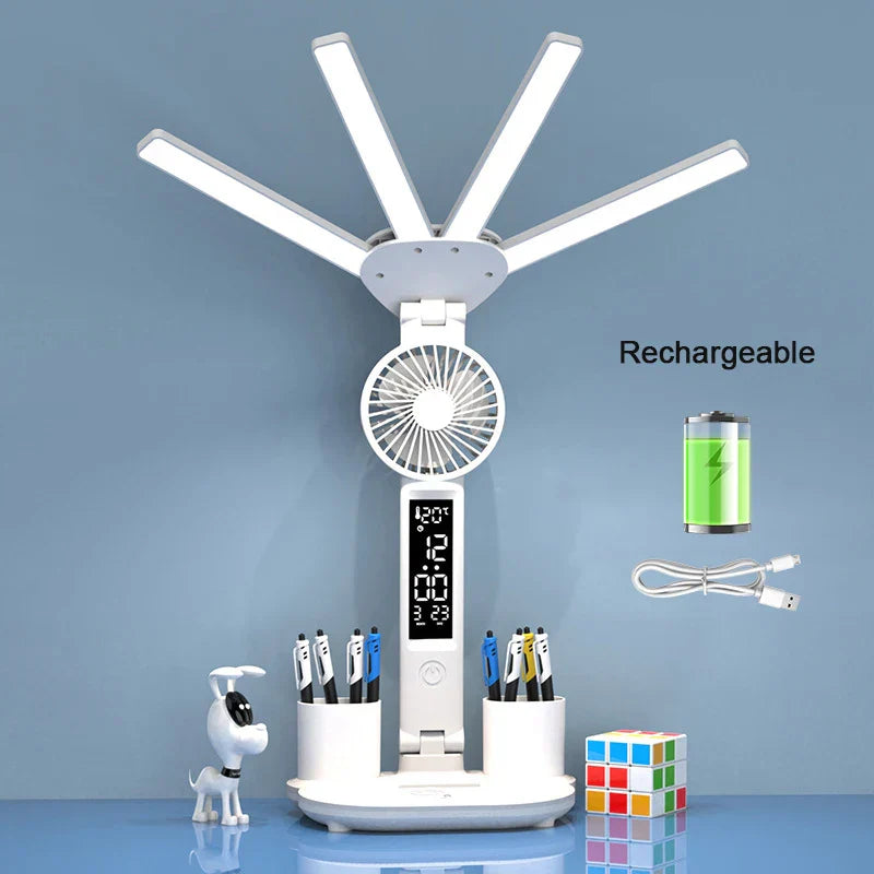 Rechargeable Table Lamp for Study, Desk Lamp Reading