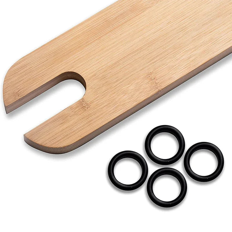 Baby High Chair Footrest Natural Bamboo Wooden Infant