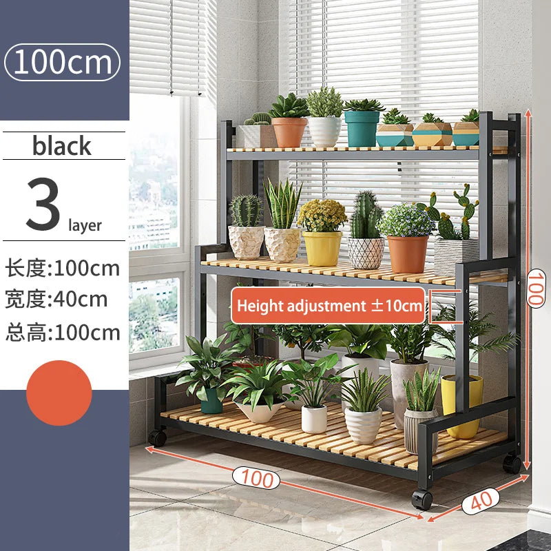 Indoor flower stand, balcony flower shelf, living room