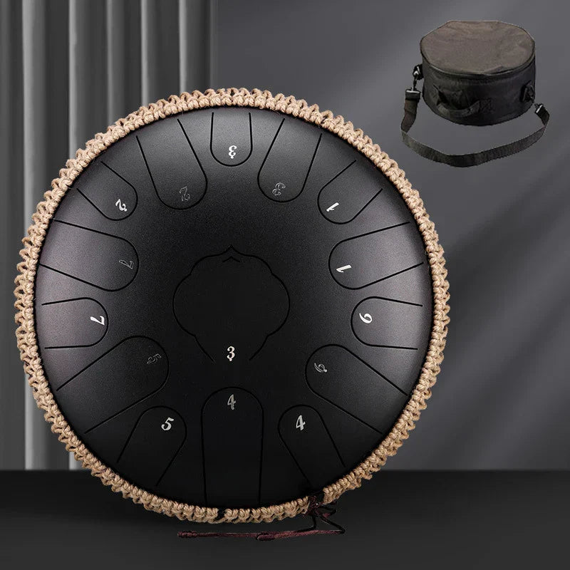 Hluru 15 Notes Glucophone Steel Tongue Drum 13