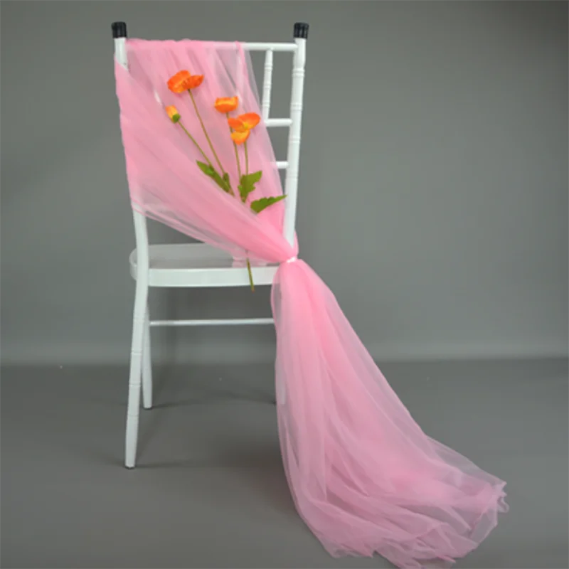 50pcs Soft Yarn Chair Sashes Chair Bows Wedding