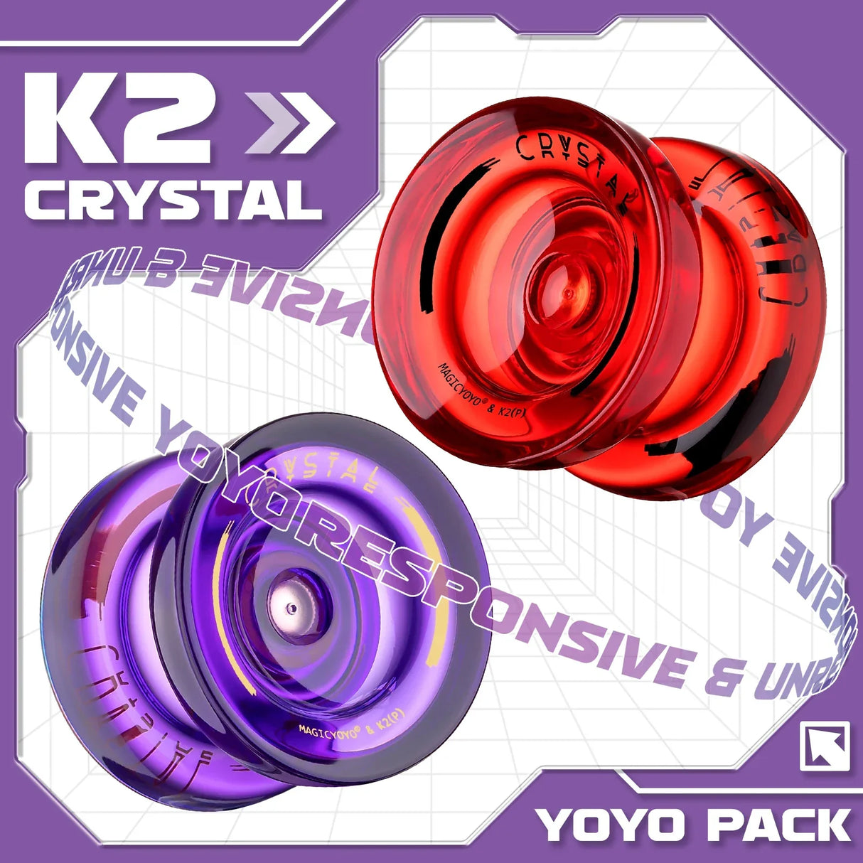 MAGICYOYO Responsive Yoyo for Kids K2 Crystal ,