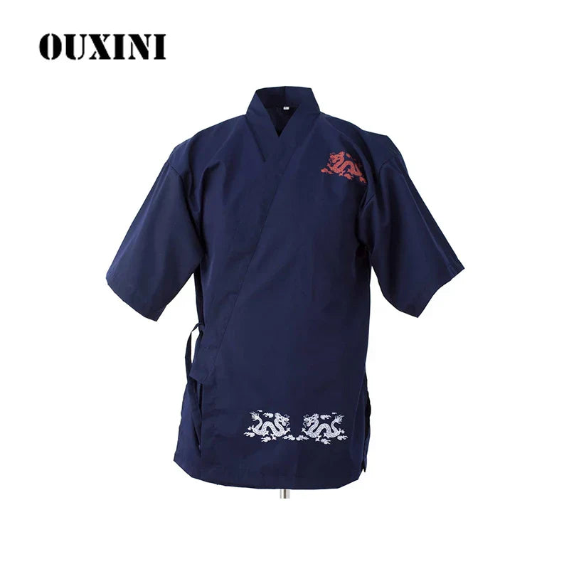 Mans Chef jacket Sushi Restaurant Kitchen Uniform Hotel